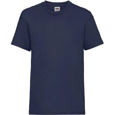 Fruit Of The Loom Navy Kids Short Sleeve T-Shirt - T-Shirt Fruit Of The Loom Navy Kids Short Sleeve T-Shirt - T-Shirt
