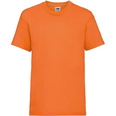Fruit Of The Loom Orange 9-11 Unisex Kids T-Shirt - Short Sleeve Fruit Of The Loom Orange 9-11 Unisex Kids T-Shirt - Short Sleeve