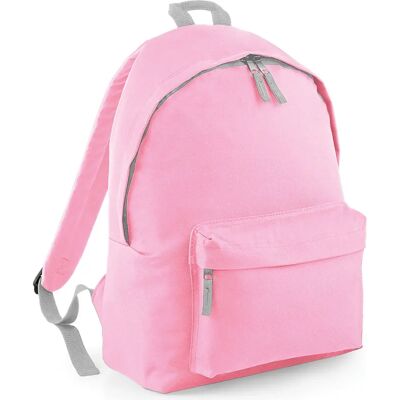 Beechfield Childrens Junior Fashion Backpack Bags - School (Pack Of 2) - Pink/Light Grey Beechfield Childrens Junior Fashion Backpack Bags - School (Pack Of 2) - Pink/Light Grey
