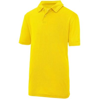 Just Cool Kids Unisex Sun Yellow Sports Polo Shirt - Kids Sports Polo Just Cool Kids Unisex Sun Yellow Sports Polo Shirt - Kids Sports Polo