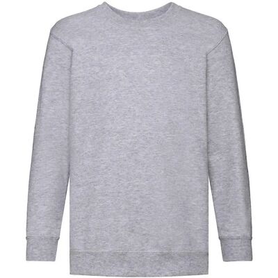 Fruit Of The Loom Unisex Heather Grey Sweatshirt Set Fruit Of The Loom Unisex Heather Grey Sweatshirt Set