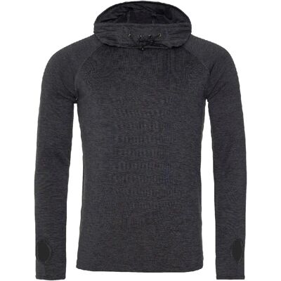 Maglia Base a Manica Lunga con Collo a Cowl per Uomo - Baselayer Top Maglia Base a Manica Lunga con Collo a Cowl per Uomo - Baselayer Top