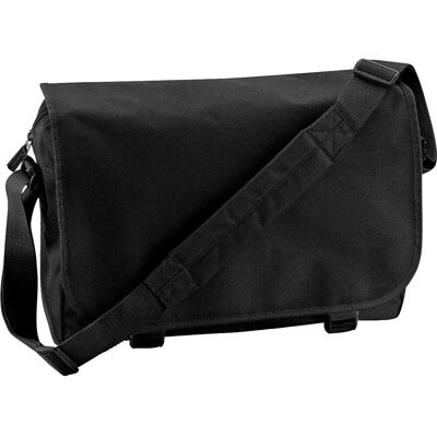 BagBase Sac messager ajustable noir - 11L BagBase Sac messager ajustable noir - 11L