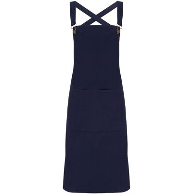 Premier Navy Cross Back Barista Bib Apron - Apron Premier Navy Cross Back Barista Bib Apron - Apron