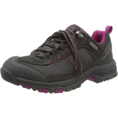 Trespass Scree Lace Up Walking Shoes - Grey, Multicolour, Pink - Walking Shoes Trespass Scree Lace Up Walking Shoes - Grey, Multicolour, Pink - Walking Shoes
