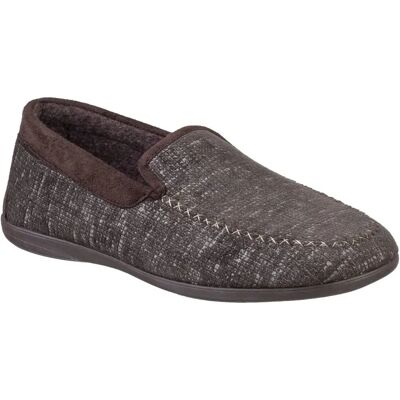 Cotswold Herren Stanley Moc Toe Hausschuhe - Vollbraun UK 12 Cotswold Herren Stanley Moc Toe Hausschuhe - Vollbraun UK 12