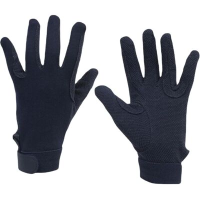 Dublin Childrens/Kids Track Riding Gloves - Unisex, Navy, One Size Dublin Childrens/Kids Track Riding Gloves - Unisex, Navy, One Size