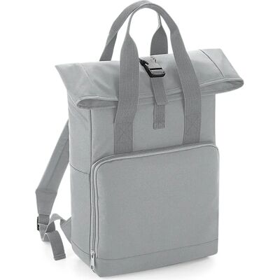 Bagbase Twin Handle Roll-Top Backpack - Light Grey - Backpack Bagbase Twin Handle Roll-Top Backpack - Light Grey - Backpack