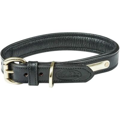Weatherbeeta Padded Leather Dog Collar - Black, XS - Dog Collar Weatherbeeta Padded Leather Dog Collar - Black, XS - Dog Collar