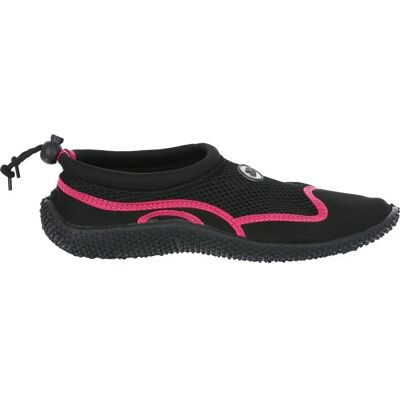 Trespass Unisex Paddle Aqua Swimming Shoe - Black/Raspberry Trespass Unisex Paddle Aqua Swimming Shoe - Black/Raspberry