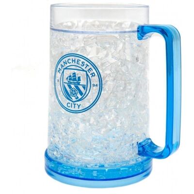Manchester City FC Official Dark Blue Football Freezer Tankard - Football Manchester City FC Official Dark Blue Football Freezer Tankard - Football