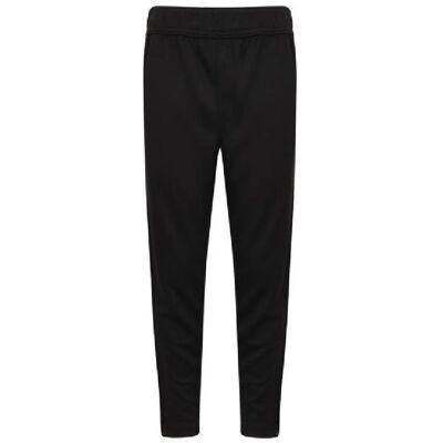 Finden & Hales Kids/Boys Knitted Tracksuit Pants Black/White - Tracksuit Pants Finden & Hales Kids/Boys Knitted Tracksuit Pants Black/White - Tracksuit Pants