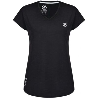 Dare2b Dames Zwart Actieve T-Shirt - T-Shirt Dare2b Dames Zwart Actieve T-Shirt - T-Shirt