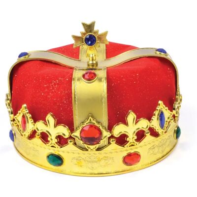 Bristol Novelty Unisex Faux Gem Kings Crown - Crown Bristol Novelty Unisex Faux Gem Kings Crown - Crown