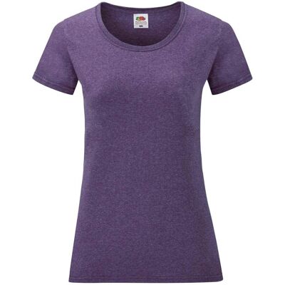 Fruit Of The Loom T-Shirt à coupe féminine Heather Purple - T-Shirt - Publicité Fruit Of The Loom T-Shirt à coupe féminine Heather Purple - T-Shirt - Publicité