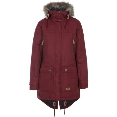 Veste imperméable rembourrée pour femmes Trespass Clea - Rouge/Violet - Taille 22/20 - Publicité Veste imperméable rembourrée pour femmes Trespass Clea - Rouge/Violet - Taille 22/20 - Publicité