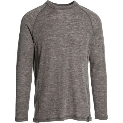 Trespass Wexler Merino Basislaag Top - Donkergrijs Melange - XXS Trespass Wexler Merino Basislaag Top - Donkergrijs Melange - XXS