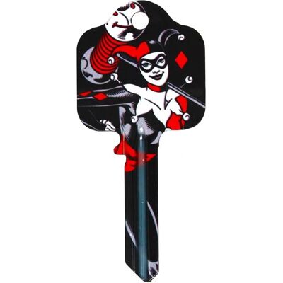 Clé de porte DC Comics Harley Quinn - Noir/Rouge - Taille Unique Clé de porte DC Comics Harley Quinn - Noir/Rouge - Taille Unique