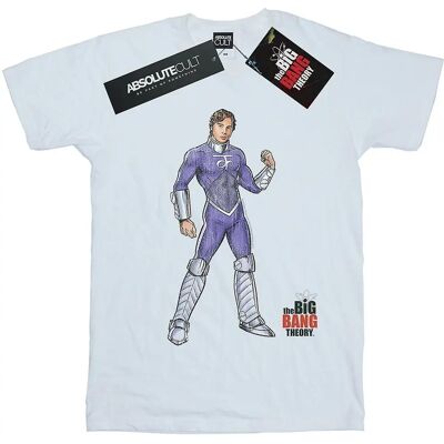 Absolute Cult The Big Bang Theory Raj Superheld T-Shirt - Weiß 4XL Absolute Cult The Big Bang Theory Raj Superheld T-Shirt - Weiß 4XL