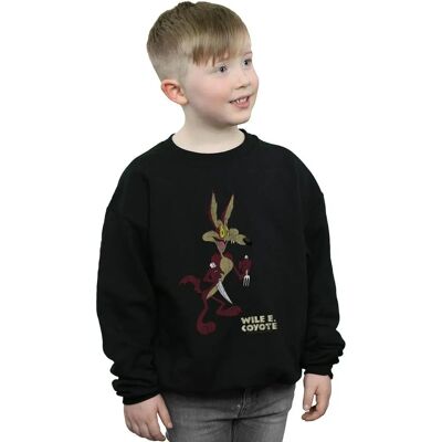 Looney Tunes Wile E Coyote Black Sweatshirt - Boys 5-6 Years Looney Tunes Wile E Coyote Black Sweatshirt - Boys 5-6 Years