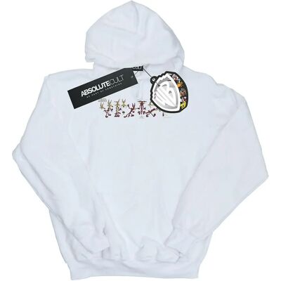 Absolute Cult Wile E Coyote Felpa con Cappuccio - Manica Lunga, Bianco, 3XL - Felpa Absolute Cult Wile E Coyote Felpa con Cappuccio - Manica Lunga, Bianco, 3XL - Felpa