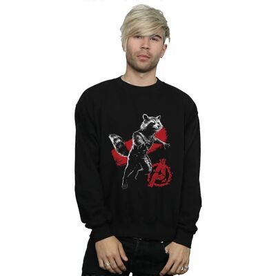 Absolute Cult Marvel Männer Avengers Endgame Mono Rocket Pullover - Pullover Absolute Cult Marvel Männer Avengers Endgame Mono Rocket Pullover - Pullover