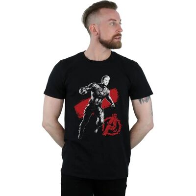 Absolute Cult Marvel Herren Avengers Endgame Mono Captain America T-Shirt - T-Shirt Absolute Cult Marvel Herren Avengers Endgame Mono Captain America T-Shirt - T-Shirt