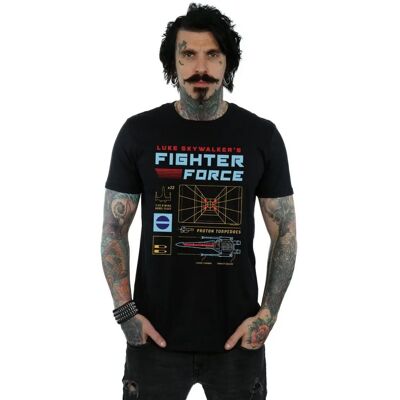 Absolute Cult Star Wars Luke Skywalker's Fighter Force T-Shirt - Herren Schwarz XX-Large Absolute Cult Star Wars Luke Skywalker's Fighter Force T-Shirt - Herren Schwarz XX-Large