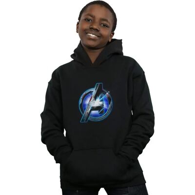 Absolute Cult Marvel Jungen Avengers Endgame Leuchtendes Logo Hoodie - Kapuzenpullover Absolute Cult Marvel Jungen Avengers Endgame Leuchtendes Logo Hoodie - Kapuzenpullover