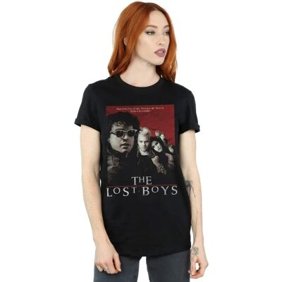 Absolute Cult The Lost Boys Damen-Damen-Boyfriend-T-Shirt Mit Distressed-Poster-Motiv - T-Shirt Absolute Cult The Lost Boys Damen-Damen-Boyfriend-T-Shirt Mit Distressed-Poster-Motiv - T-Shirt