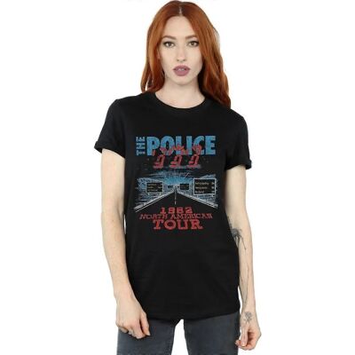 Absolute Cult The Police Damen Nordamerika Tour V2 Boyfriend Passform T-Shirt - T-Shirt Absolute Cult The Police Damen Nordamerika Tour V2 Boyfriend Passform T-Shirt - T-Shirt