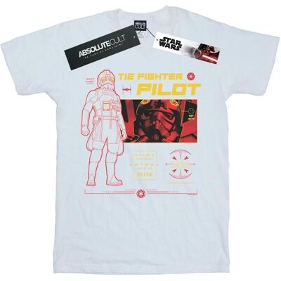 Absolute Cult - Star Wars Tie Fighter Pilot - White - T-Shirt Absolute Cult - Star Wars Tie Fighter Pilot - White - T-Shirt