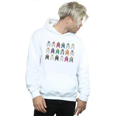Absolute Cult Star Wars R2 Einheiten Hoodie Weiß - Hoodies Absolute Cult Star Wars R2 Einheiten Hoodie Weiß - Hoodies