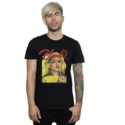 Absolute Cult Blondie Herren Singen Mit Mikrofon T-Shirt - Schwarz - Größe: Regular/36 Absolute Cult Blondie Herren Singen Mit Mikrofon T-Shirt - Schwarz - Größe: Regular/36