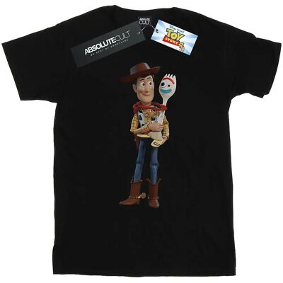 Disney Woody und Forky T-Shirt - Lässiger Boyfriend Schnitt Disney Woody und Forky T-Shirt - Lässiger Boyfriend Schnitt