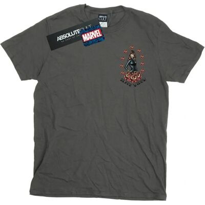 Absolute Cult - Marvel BW Tattoo - Anthrazit - Large - T-Shirt Absolute Cult - Marvel BW Tattoo - Anthrazit - Large - T-Shirt