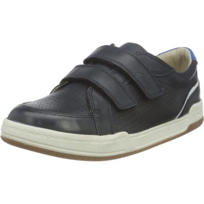 Clarks Fawn Solo Navy Leather Toddler Shoes - Shoes Clarks Fawn Solo Navy Leather Toddler Shoes - Shoes