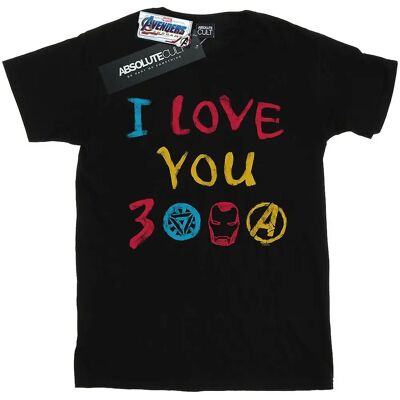 Absolute Cult Marvel Männer Avengers Endgame I Love You 3000 Kreide T-Shirt - T-Shirt Absolute Cult Marvel Männer Avengers Endgame I Love You 3000 Kreide T-Shirt - T-Shirt