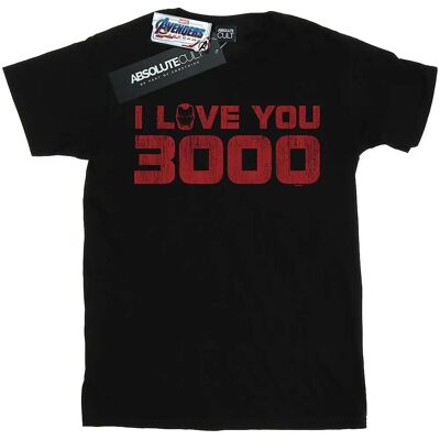 Marvel Endgame I Love You 3000 Schwarz T-Shirt - Herren Marvel Endgame I Love You 3000 Schwarz T-Shirt - Herren