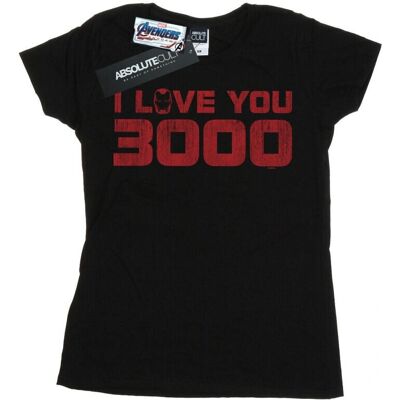 Absolute Cult Marvel Damen Avengers Endgame I Love You 3000 Schwarzes T-Shirt Absolute Cult Marvel Damen Avengers Endgame I Love You 3000 Schwarzes T-Shirt
