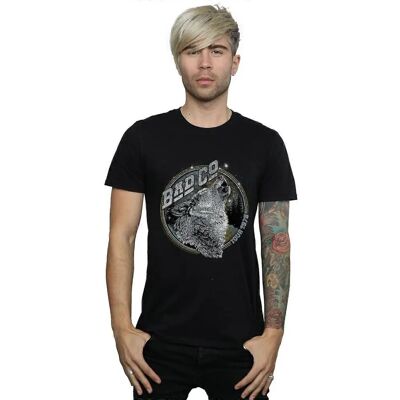 Absolute Cult Bad Company Wolf Tour 1976 T-Shirt - Schwarz Herren Absolute Cult Bad Company Wolf Tour 1976 T-Shirt - Schwarz Herren