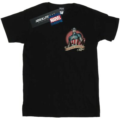 Marvel Captain America Tattoo Brustdruck T-Shirt - T-Shirt Marvel Captain America Tattoo Brustdruck T-Shirt - T-Shirt
