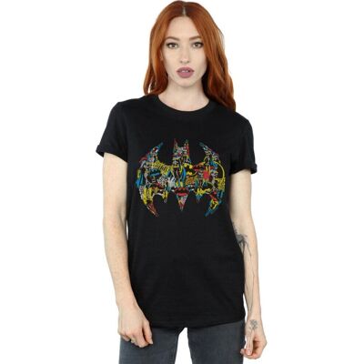 Koszulka DC Comics Batman Batgirl Logo Collage - Odzież Casual Koszulka DC Comics Batman Batgirl Logo Collage - Odzież Casual