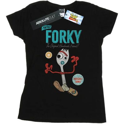 Koszulka damska Disney Forky - Toy Story 4 - Czarna - Slim Fit Koszulka damska Disney Forky - Toy Story 4 - Czarna - Slim Fit