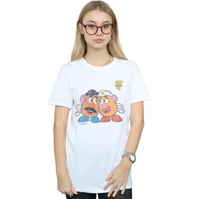 Disney Mr und Mrs Kartoffelkopf Weiß T-Shirt - Toy Story 4 Disney Mr und Mrs Kartoffelkopf Weiß T-Shirt - Toy Story 4