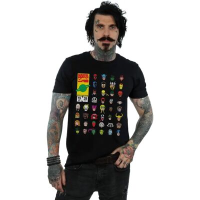 Marvel Heren Marvel Comics Hoofden Cover T-Shirt - T-Shirt Marvel Heren Marvel Comics Hoofden Cover T-Shirt - T-Shirt