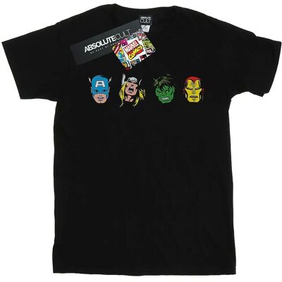 Absolute Cult Marvel Herren Avengers Comic Köpfe T-Shirt - T-Shirt Absolute Cult Marvel Herren Avengers Comic Köpfe T-Shirt - T-Shirt