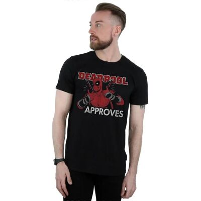 Marke Deadpool Slim Fit Schwarz T-Shirt - Kleidung Marke Deadpool Slim Fit Schwarz T-Shirt - Kleidung