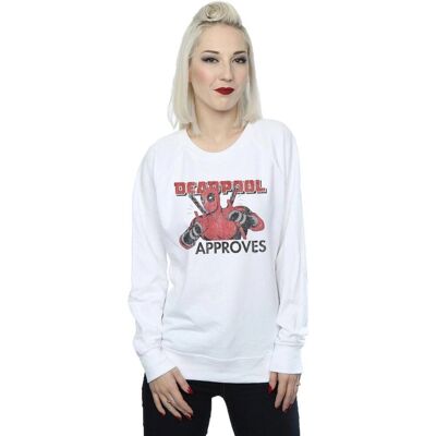 Marvel Deadpool White Sweatshirt - Sweatshirt Marvel Deadpool White Sweatshirt - Sweatshirt