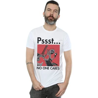 Absolute Cult Marvel Deadpool No One Cares T-Shirt - T-Shirt Absolute Cult Marvel Deadpool No One Cares T-Shirt - T-Shirt